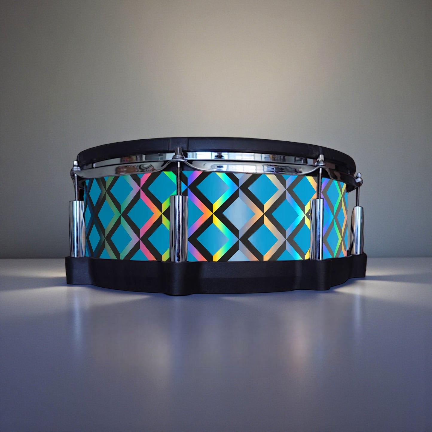 3D Tile Drum Wrap (Black Base)