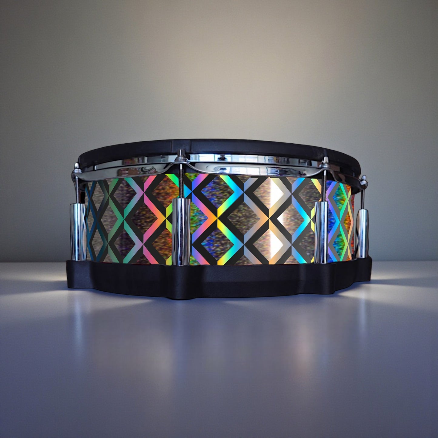 3D Tile Drum Wrap (Black Base)