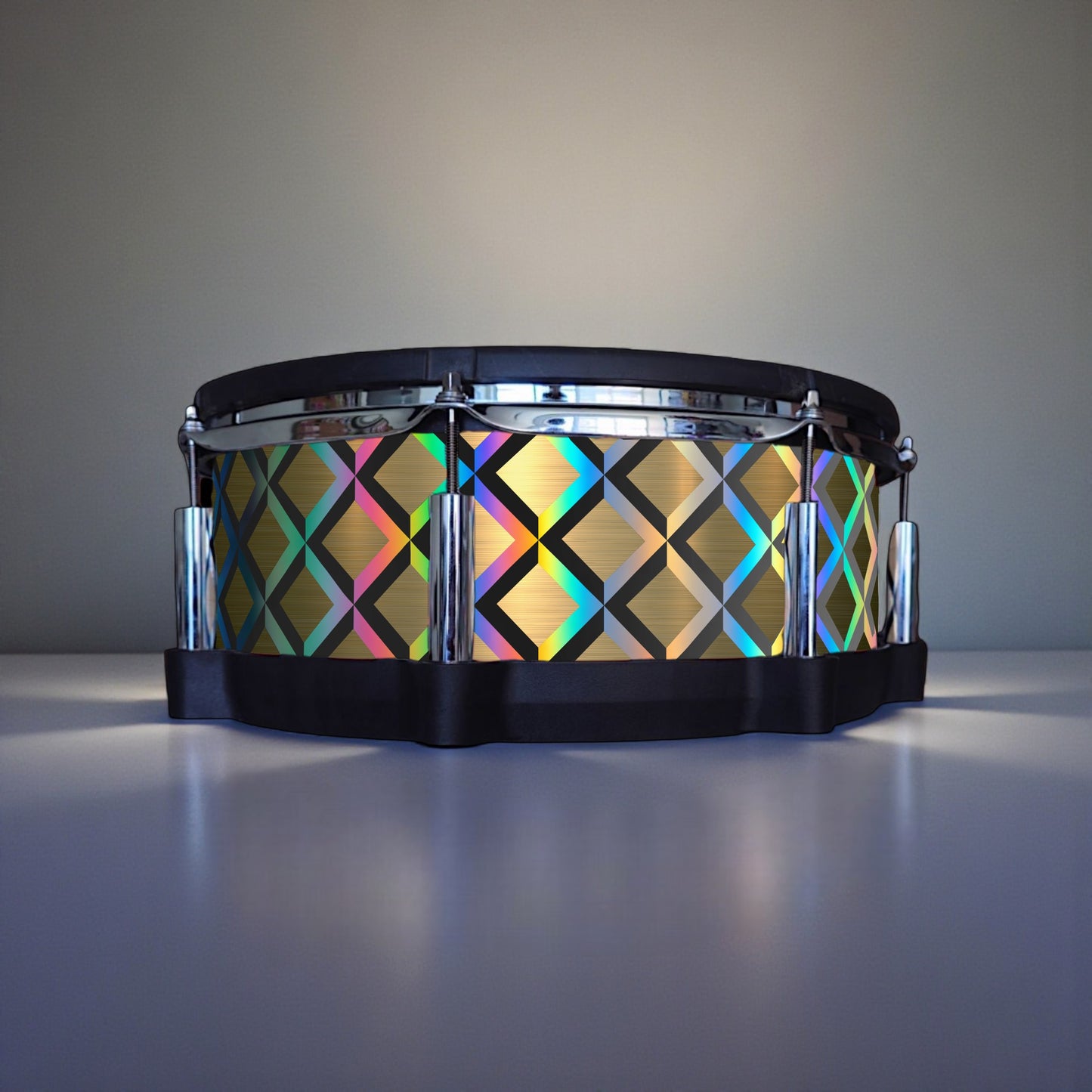 3D Tile Drum Wrap (Black Base)