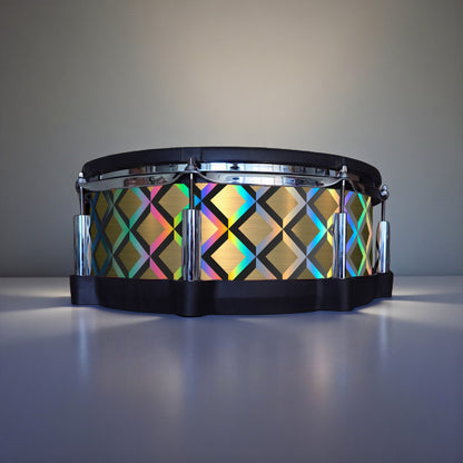 3D Tile Drum Wrap (Black Base)