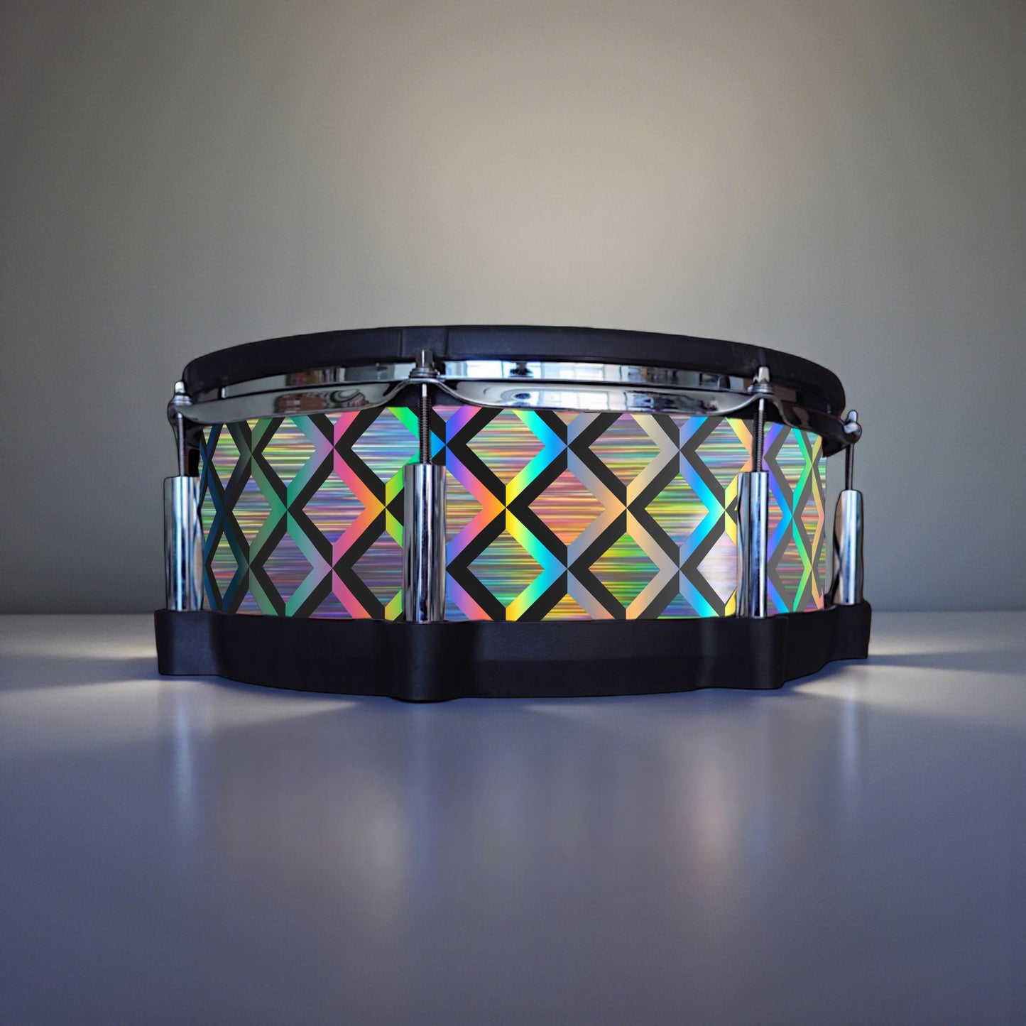 3D Tile Drum Wrap (Black Base)