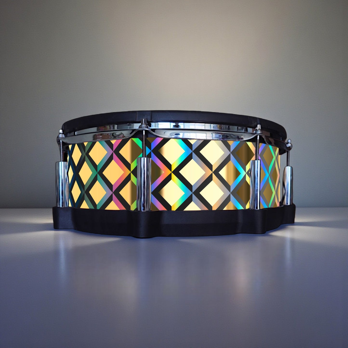 3D Tile Drum Wrap (Black Base)