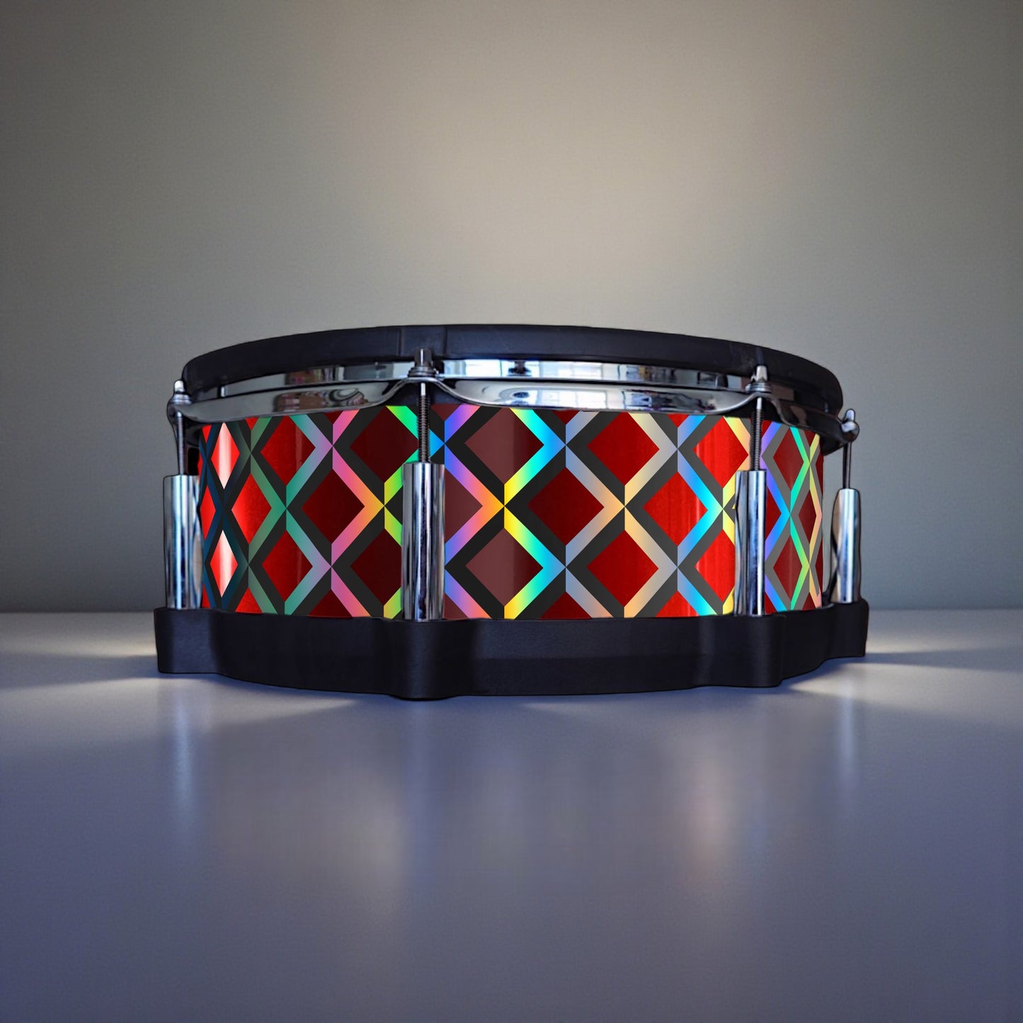 3D Tile Drum Wrap (Black Base)