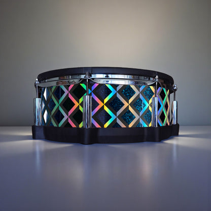 3D Tile Drum Wrap (Black Base)