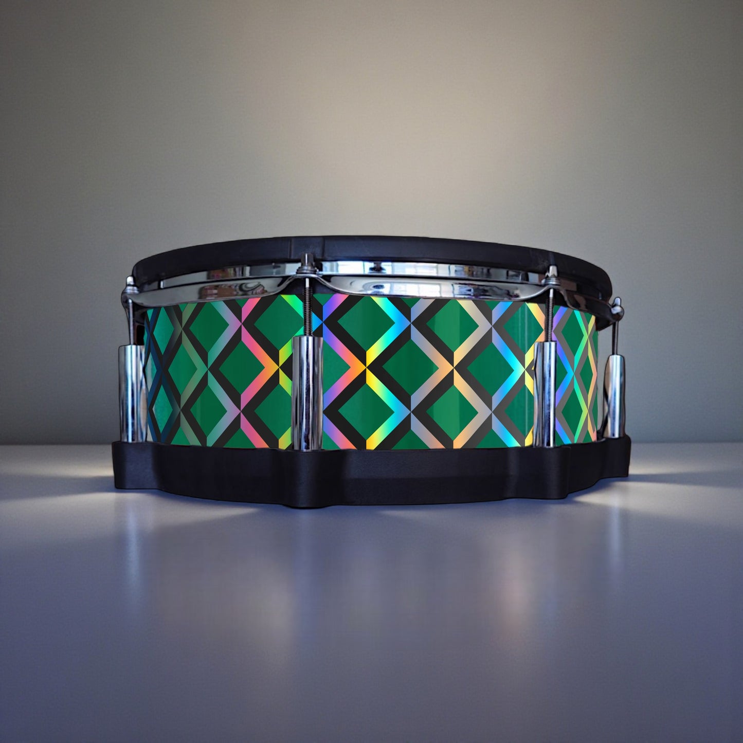 3D Tile Drum Wrap (Black Base)