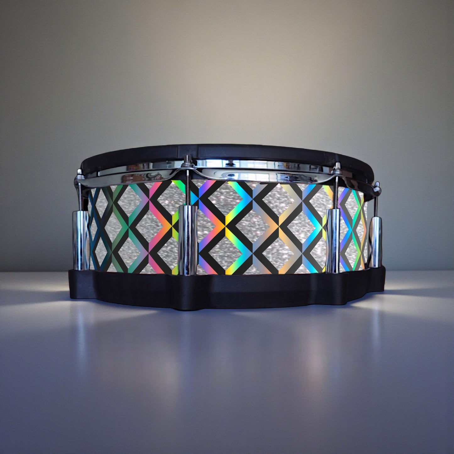 3D Tile Drum Wrap (Black Base)