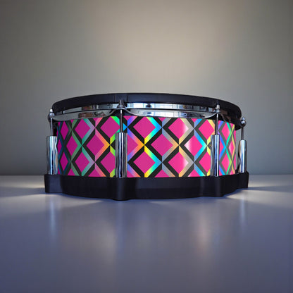 3D Tile Drum Wrap (Black Base)