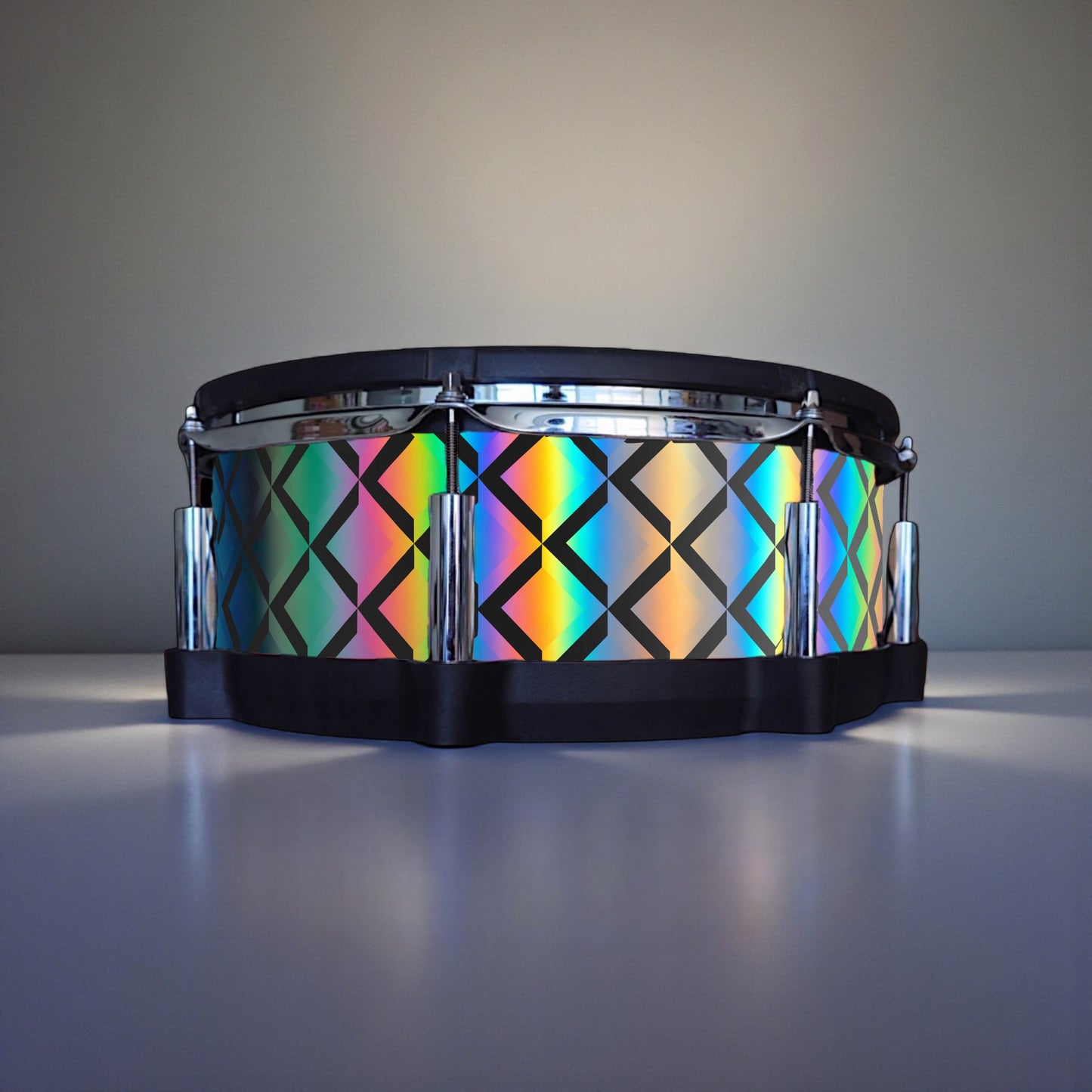 3D Tile Drum Wrap (Black Base)