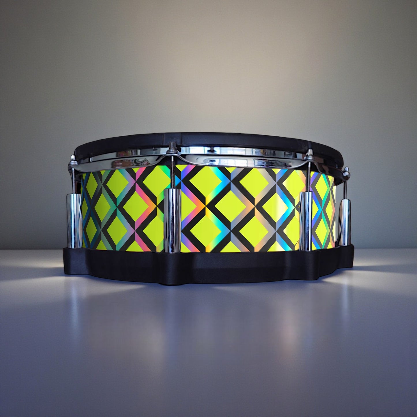 3D Tile Drum Wrap (Black Base)