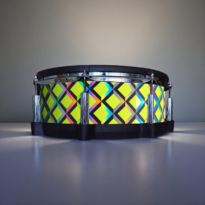 3D Tile Drum Wrap (Black Base)