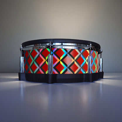 3D Tile Drum Wrap (Black Base)