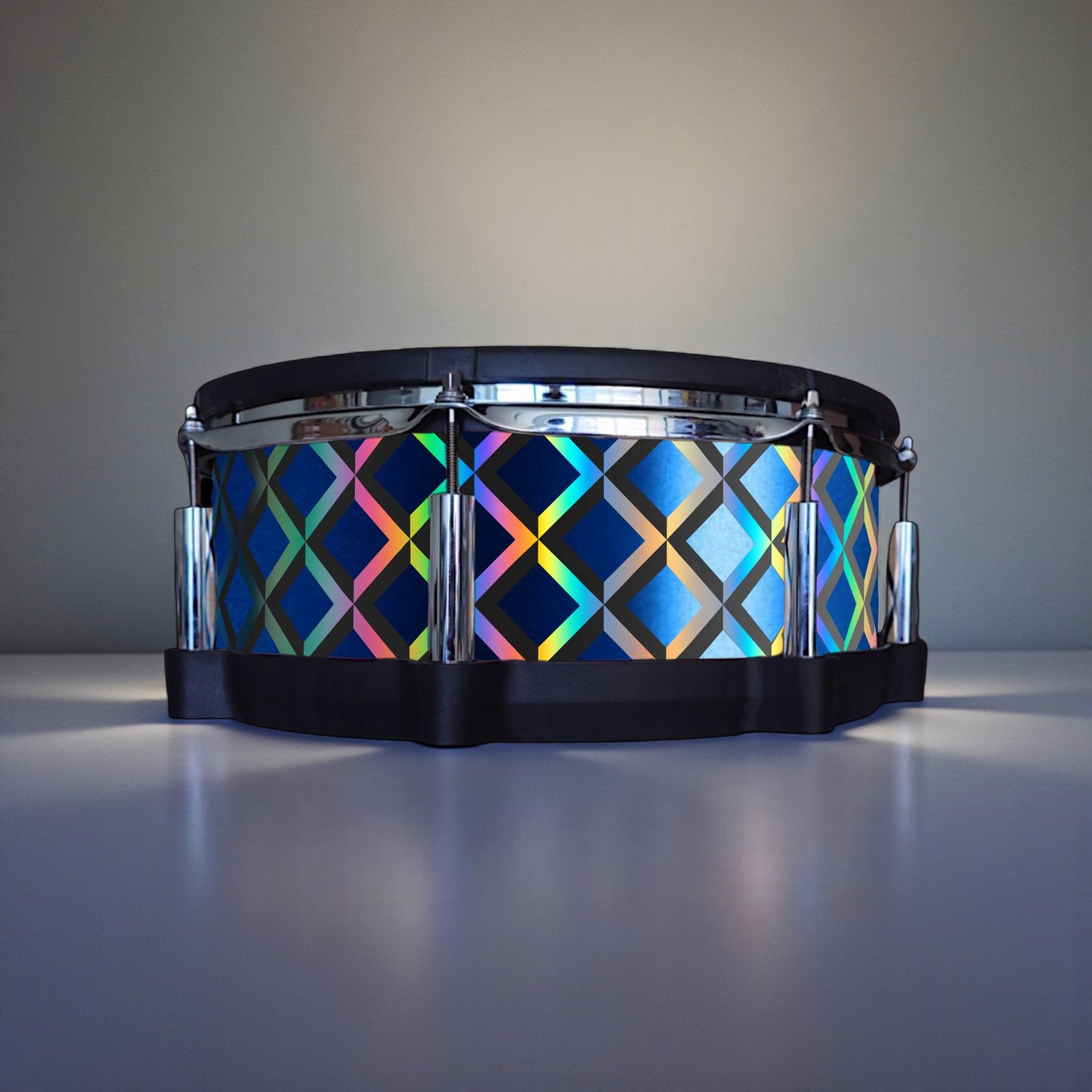 3D Tile Drum Wrap (Black Base)
