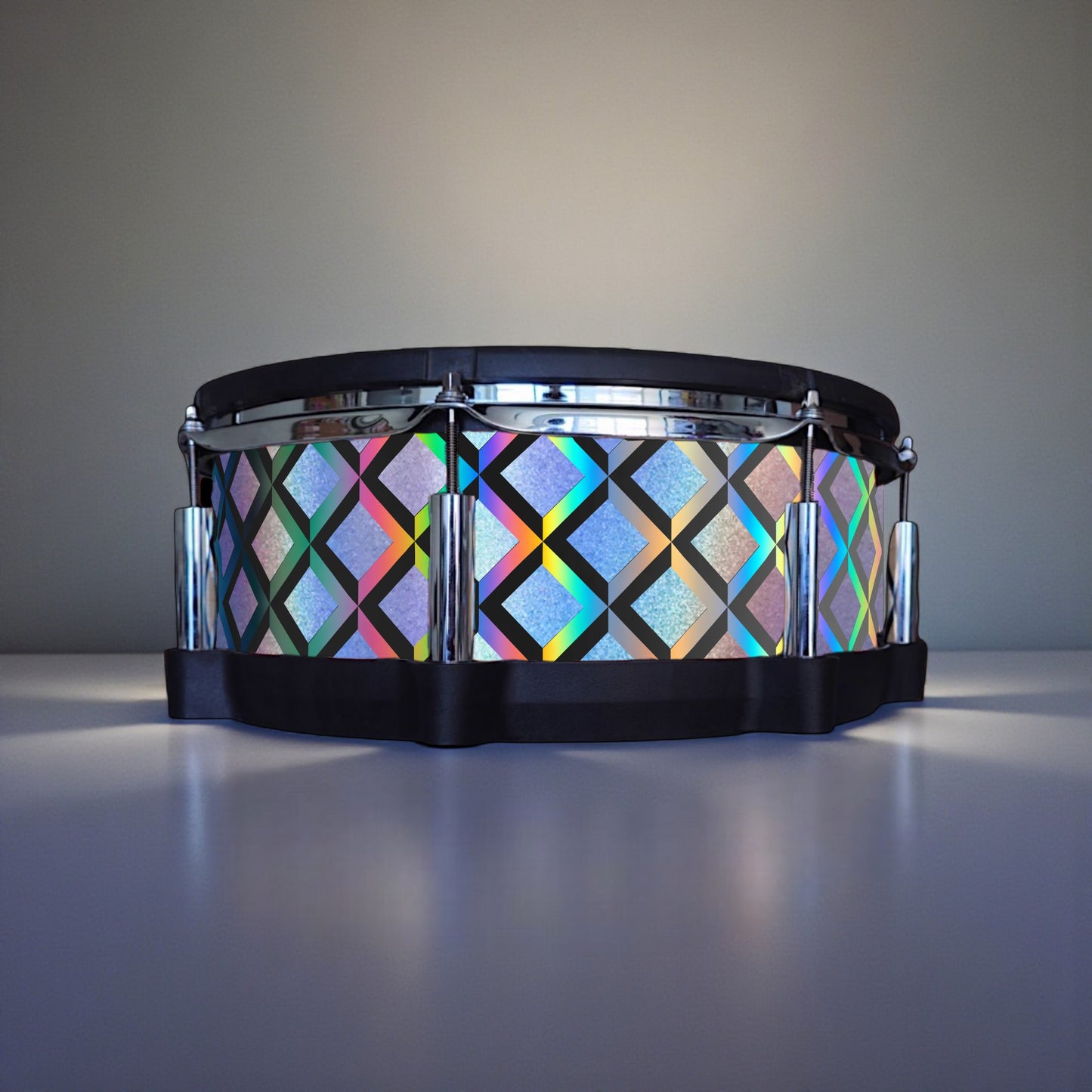 3D Tile Drum Wrap (Black Base)