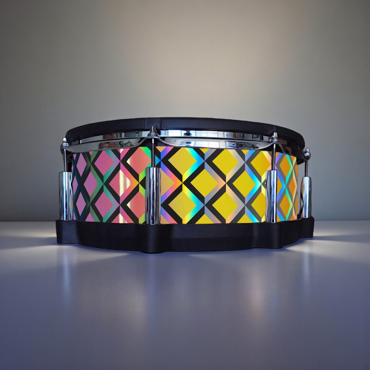 3D Tile Drum Wrap (Black Base)