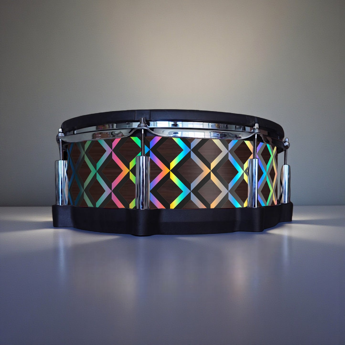 3D Tile Drum Wrap (Black Base)