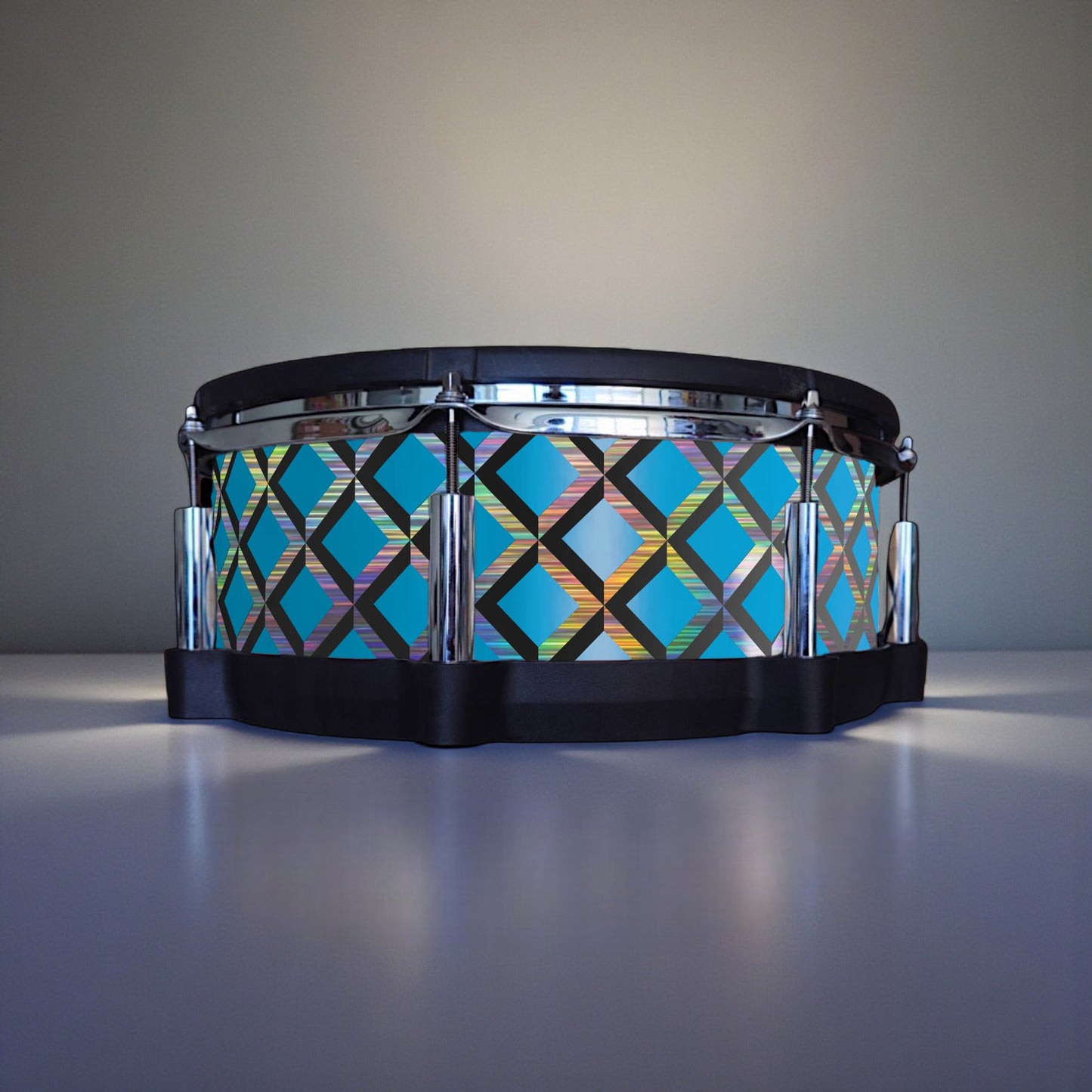 3D Tile Drum Wrap (Black Base)