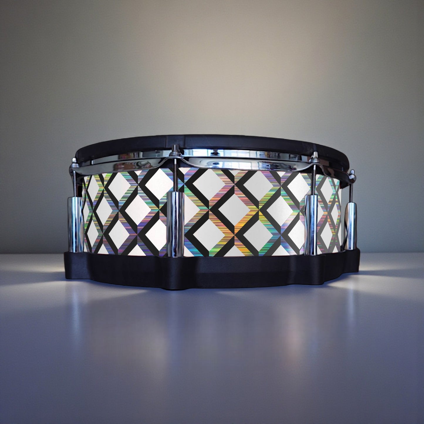 3D Tile Drum Wrap (Black Base)