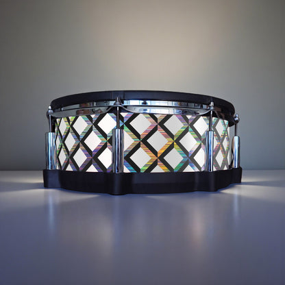 3D Tile Drum Wrap (Black Base)