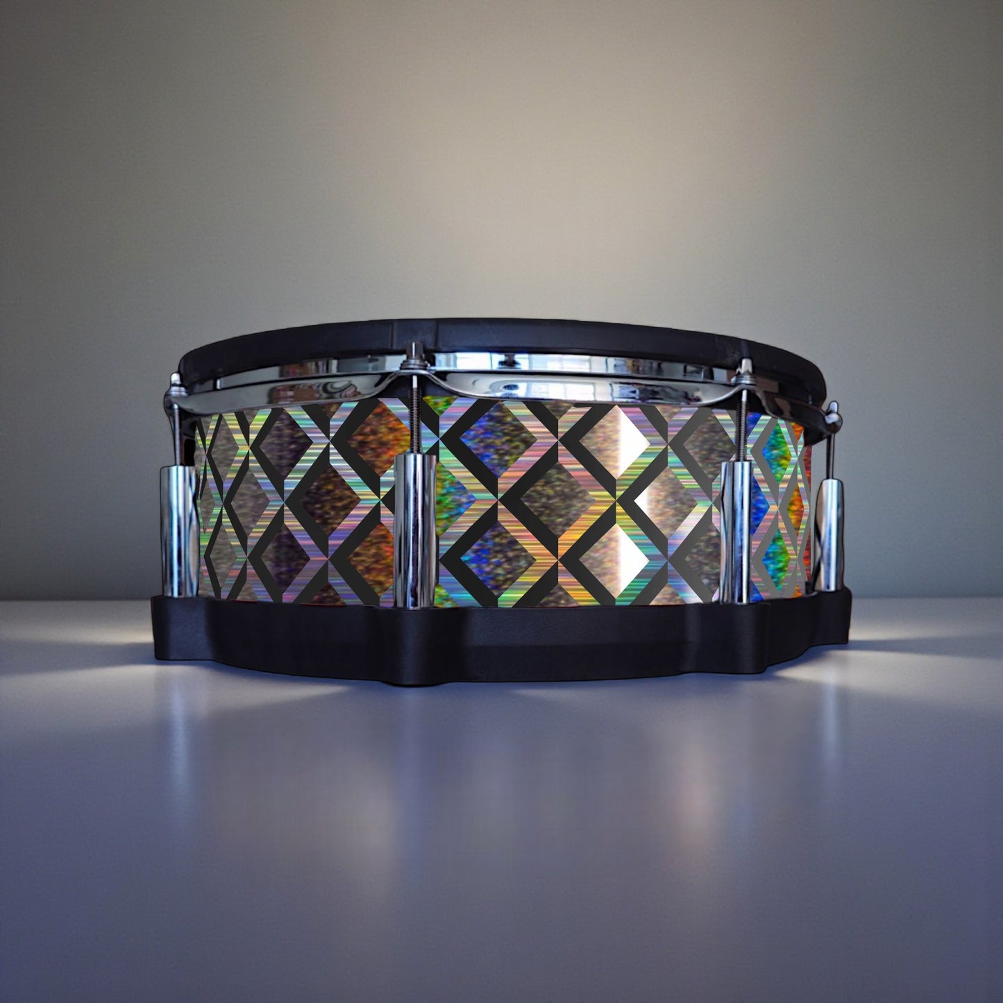3D Tile Drum Wrap (Black Base)