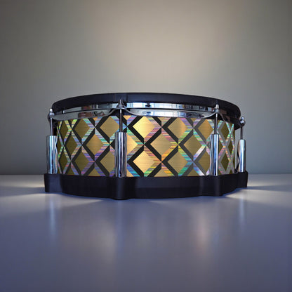 3D Tile Drum Wrap (Black Base)
