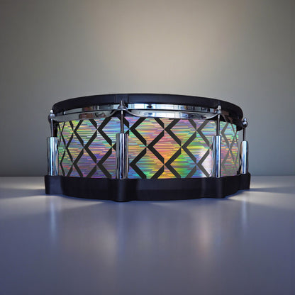 3D Tile Drum Wrap (Black Base)
