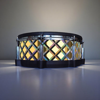 3D Tile Drum Wrap (Black Base)