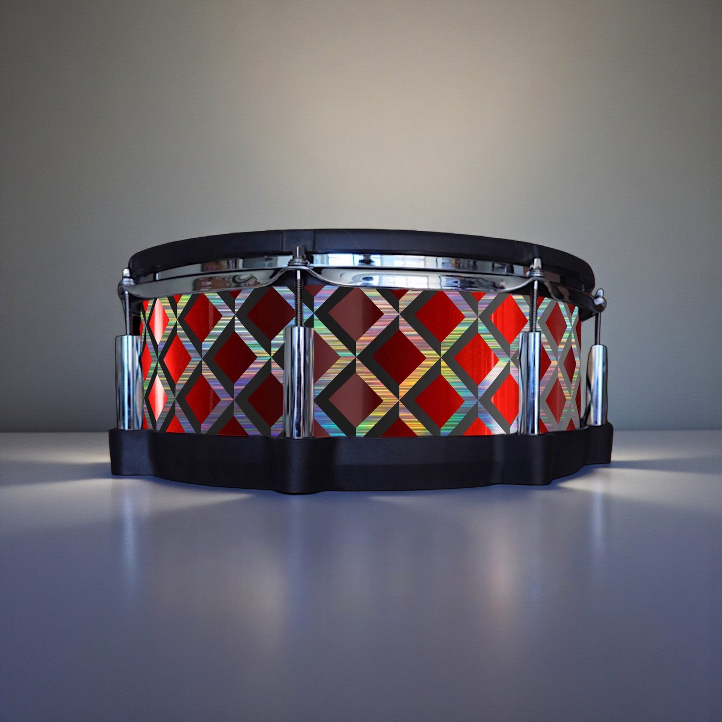 3D Tile Drum Wrap (Black Base)