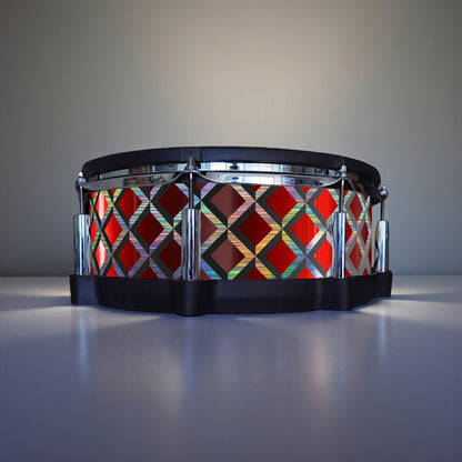 3D Tile Drum Wrap (Black Base)
