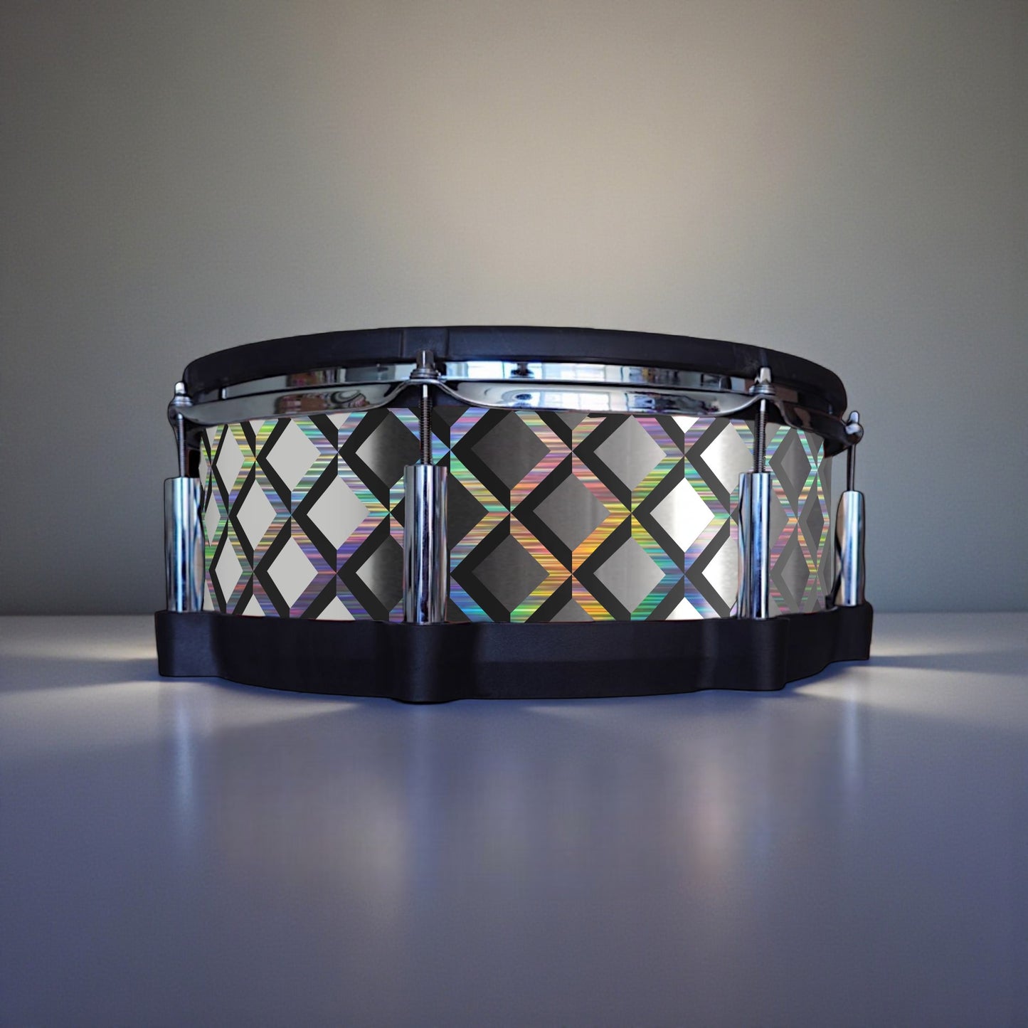3D Tile Drum Wrap (Black Base)