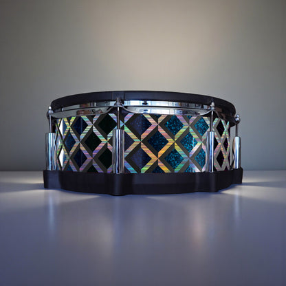 3D Tile Drum Wrap (Black Base)