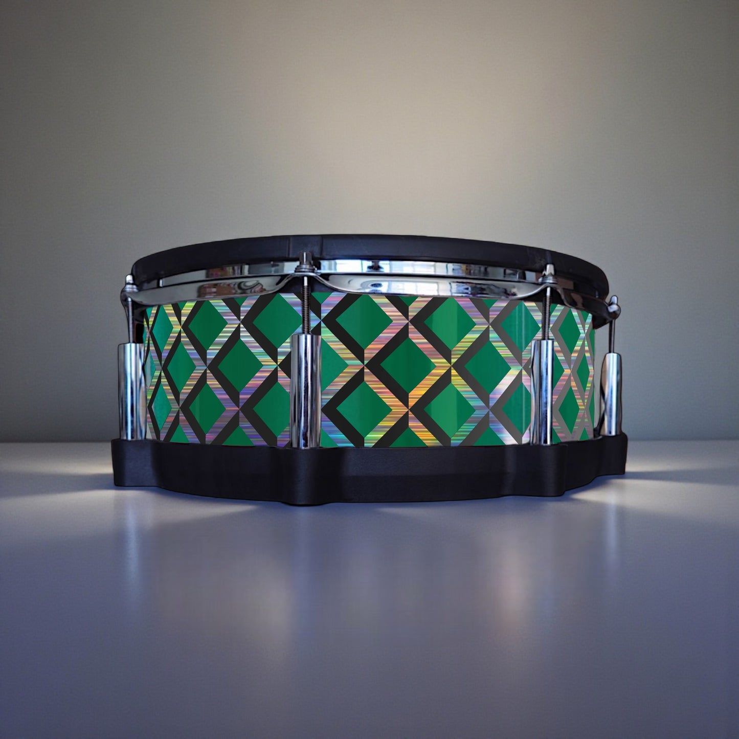 3D Tile Drum Wrap (Black Base)