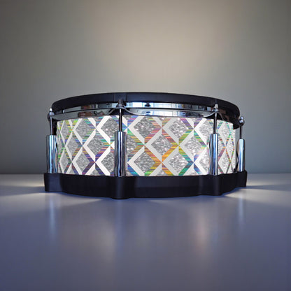 3D Tile Drum Wrap (White Base)