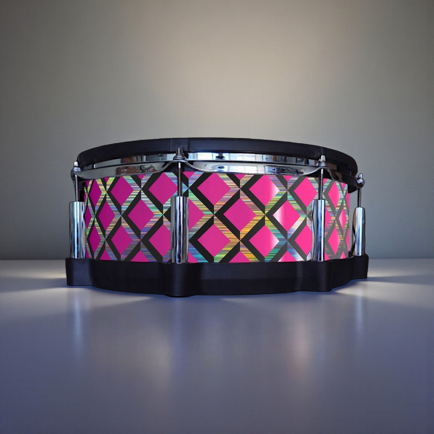 3D Tile Drum Wrap (Black Base)