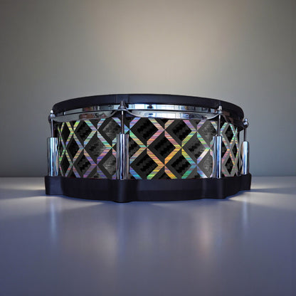 3D Tile Drum Wrap (Black Base)