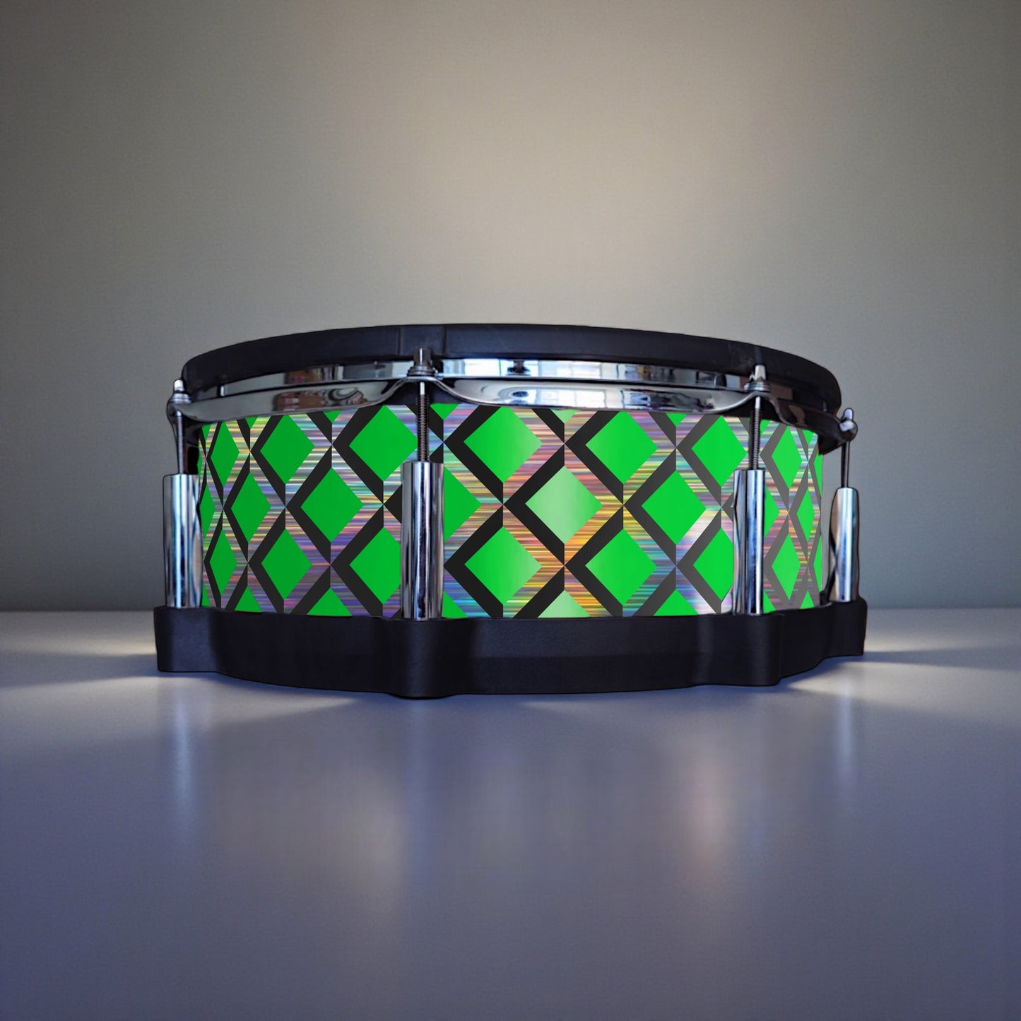 3D Tile Drum Wrap (Black Base)