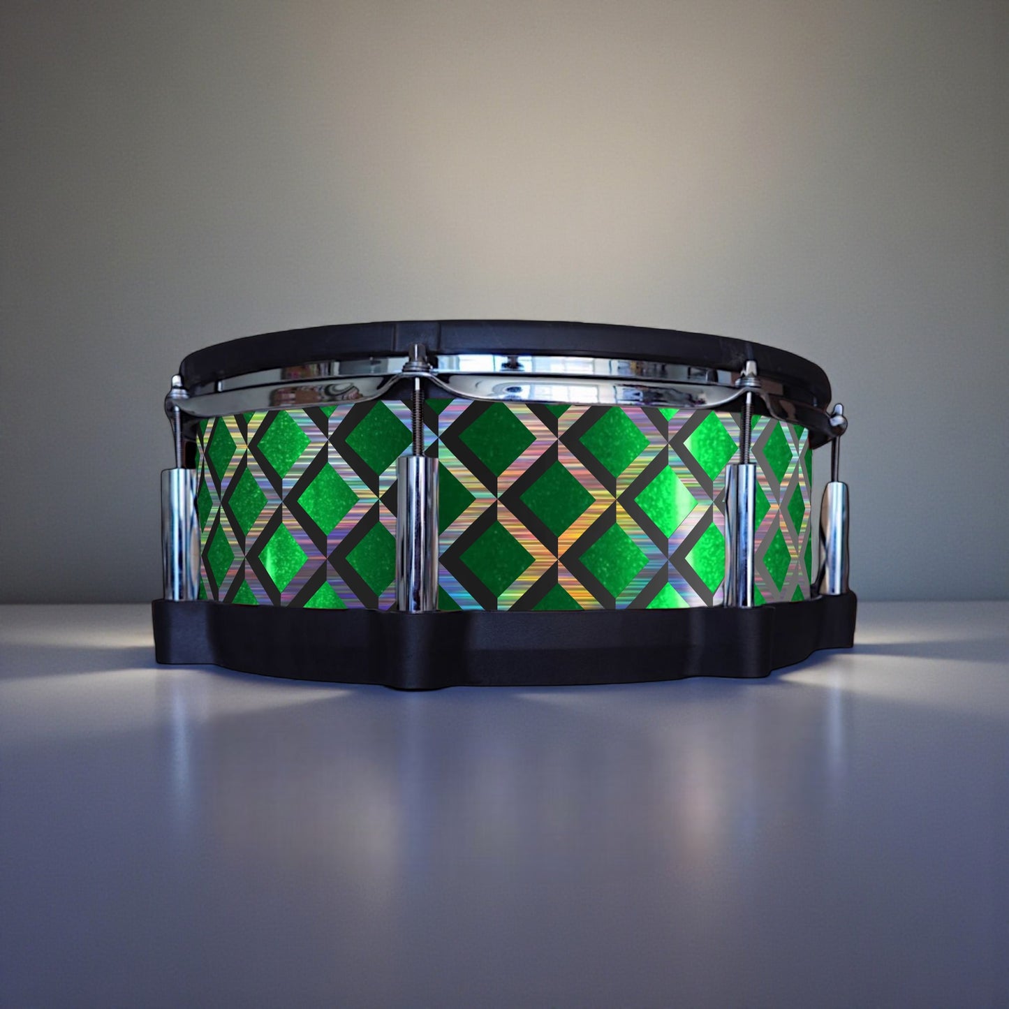 3D Tile Drum Wrap (Black Base)