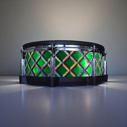 3D Tile Drum Wrap (Black Base)
