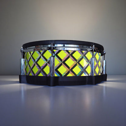 3D Tile Drum Wrap (Black Base)