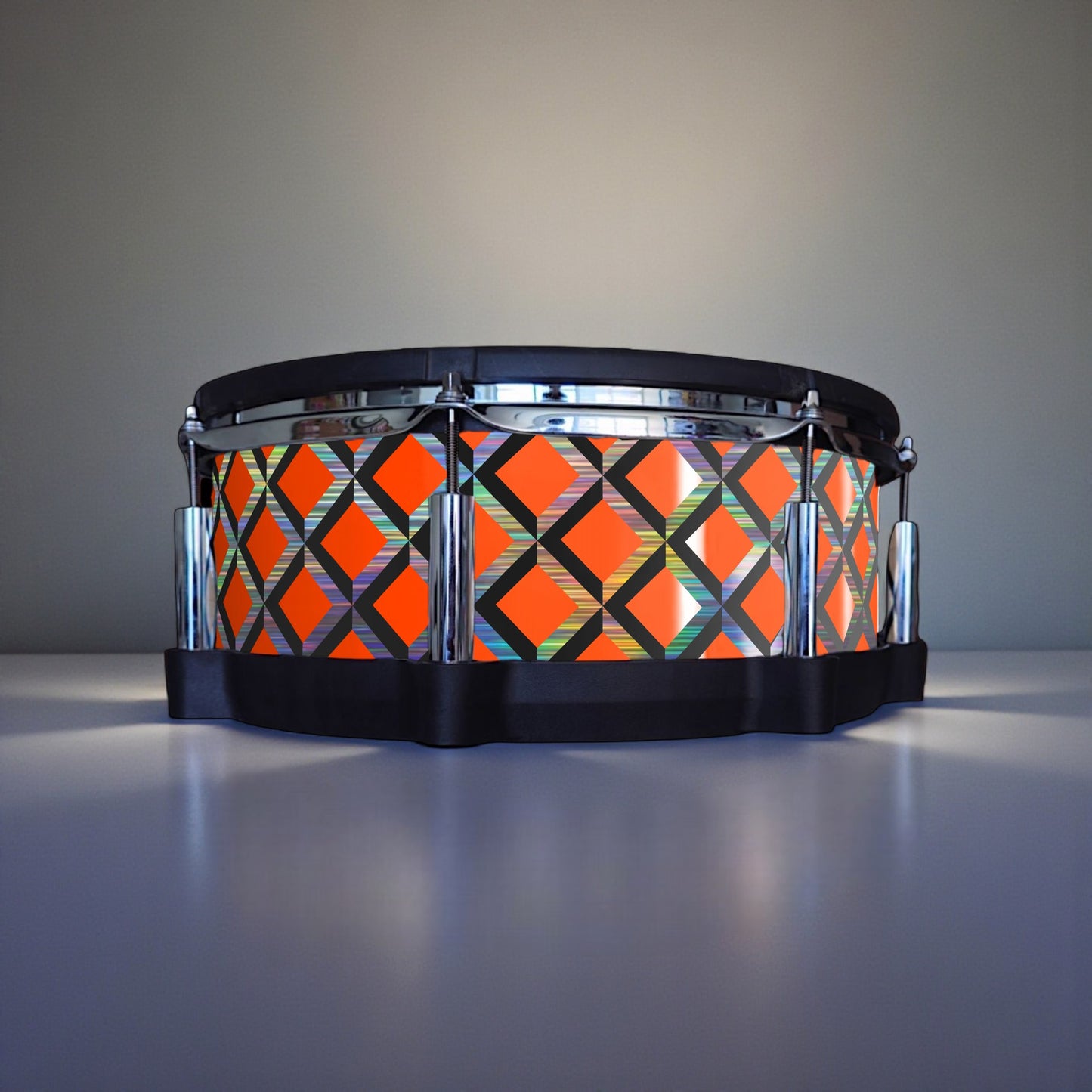 3D Tile Drum Wrap (Black Base)