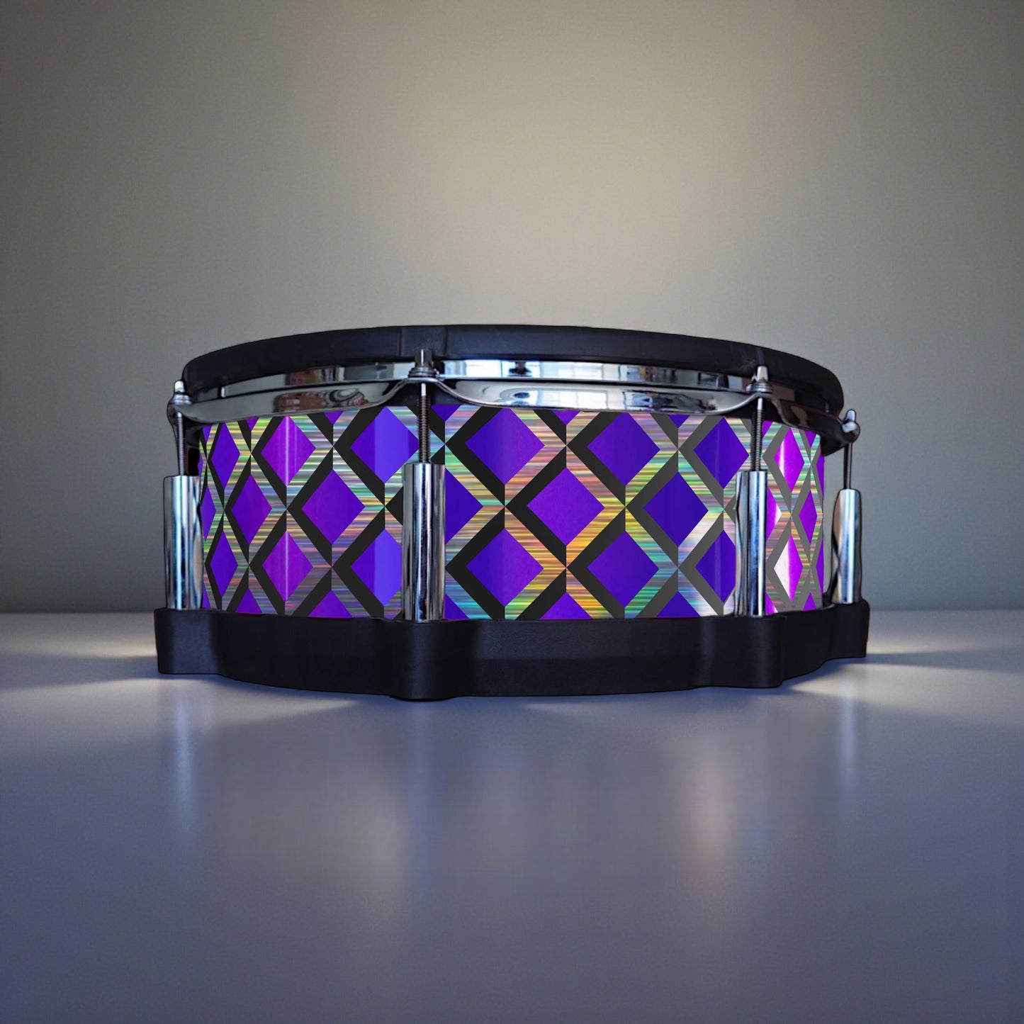 3D Tile Drum Wrap (Black Base)