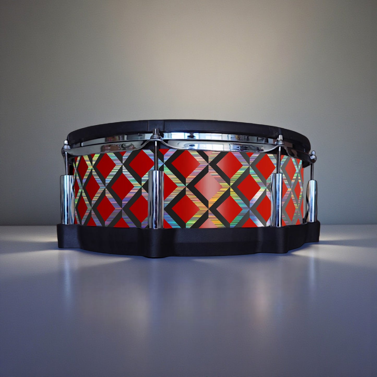 3D Tile Drum Wrap (Black Base)