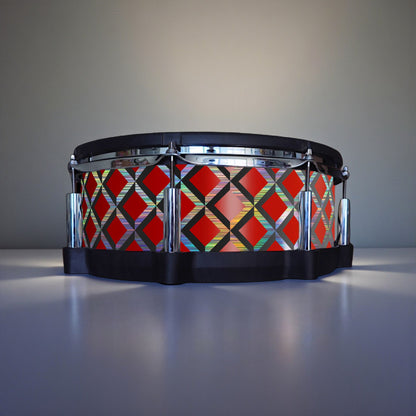 3D Tile Drum Wrap (Black Base)