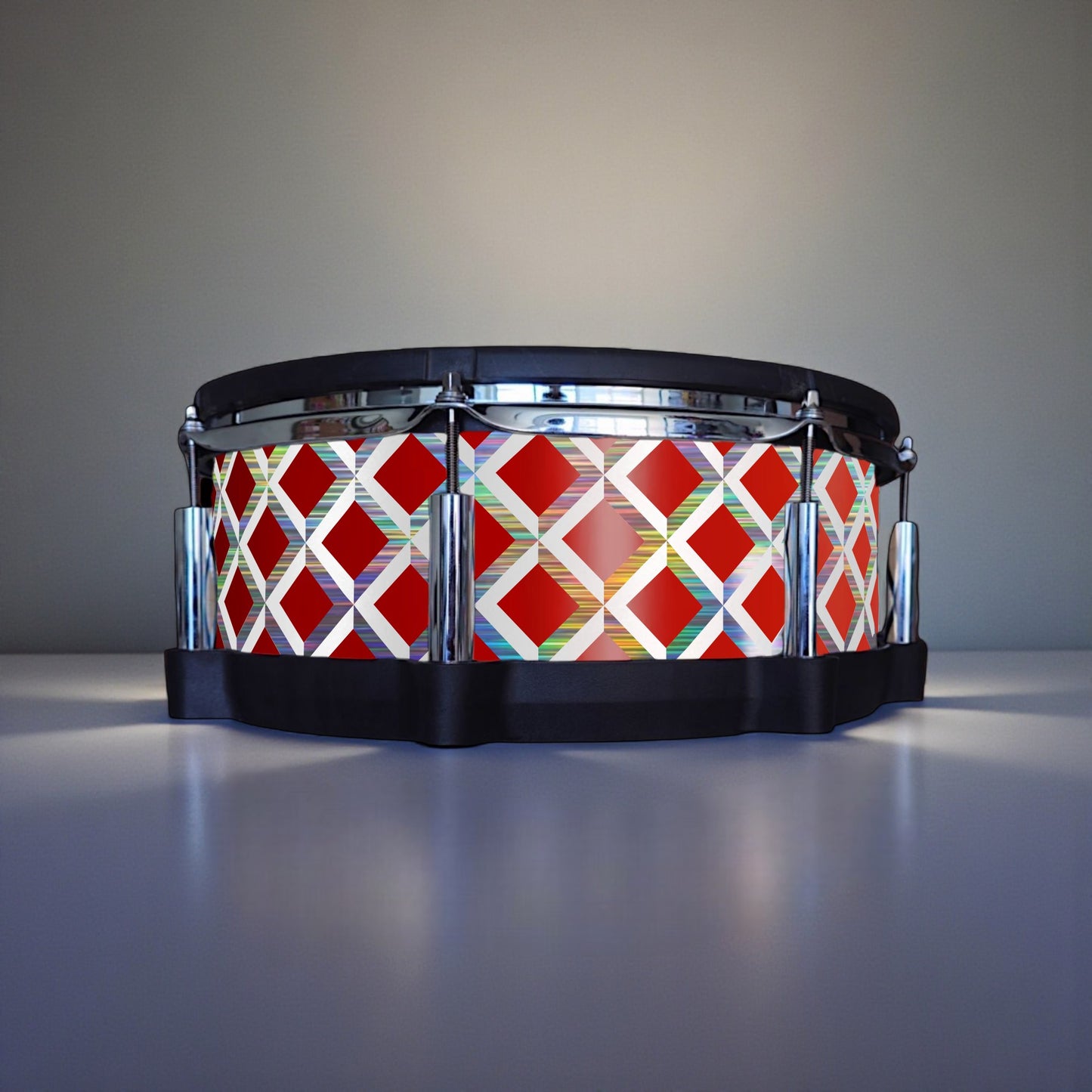 3D Tile Drum Wrap (White Base)