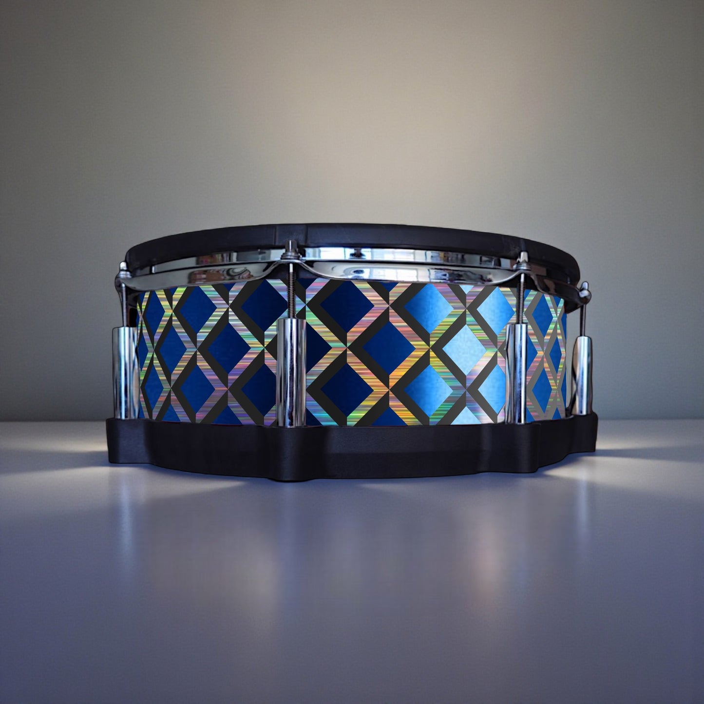3D Tile Drum Wrap (Black Base)
