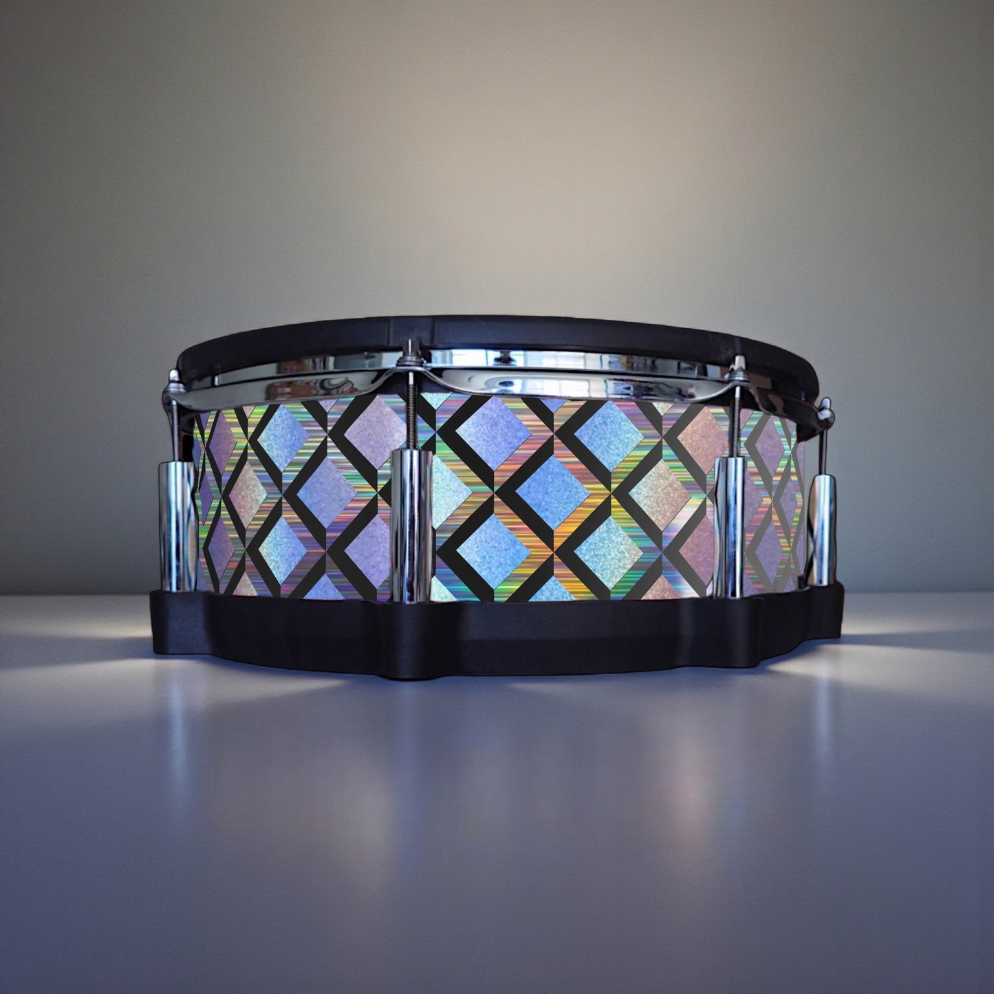 3D Tile Drum Wrap (Black Base)