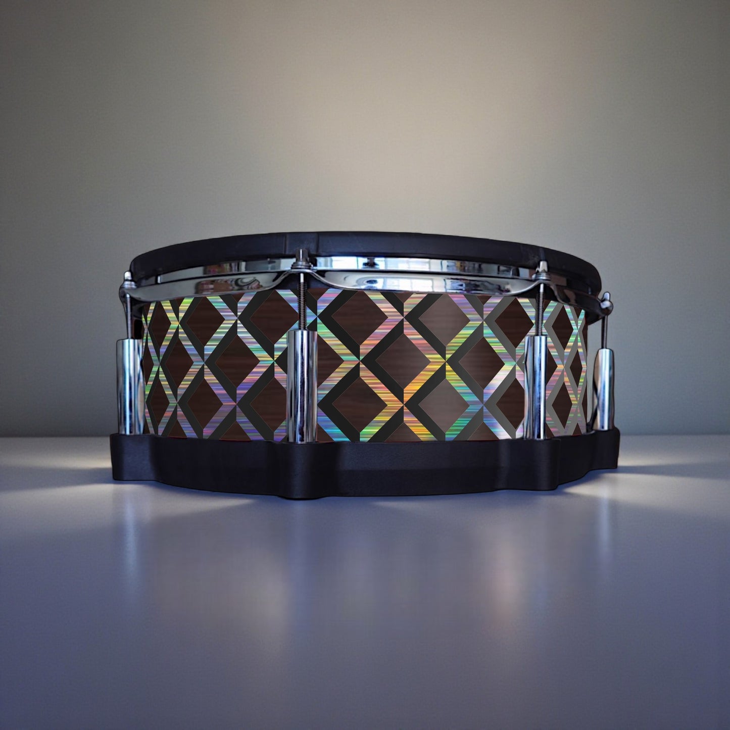3D Tile Drum Wrap (Black Base)