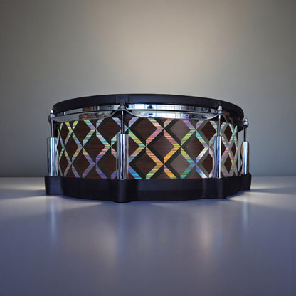 3D Tile Drum Wrap (Black Base)