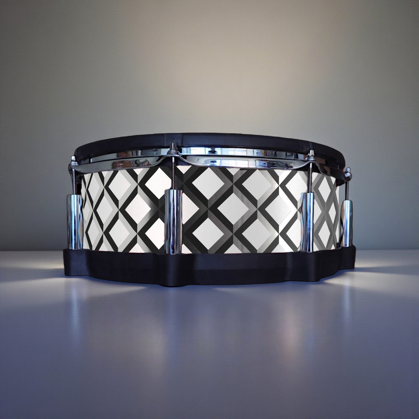 3D Tile Drum Wrap (Black Base)