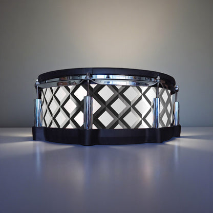 3D Tile Drum Wrap (Black Base)