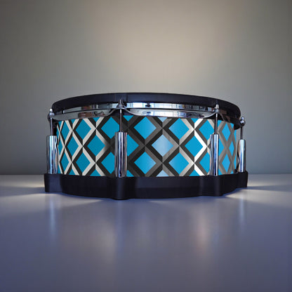 3D Tile Drum Wrap (Black Base)